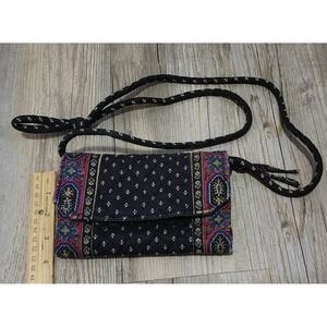 Vera Bradley Crossbody‎ Wallet Floral Quilted Clutch Bag